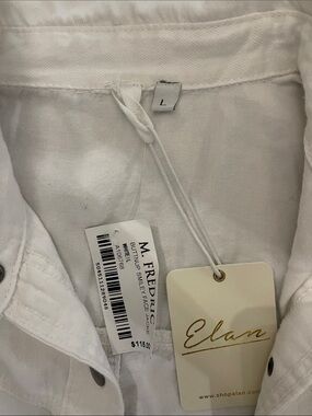 Elan White Button Down Shirt
